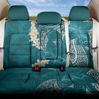 Cyan Polynesian Tribal Frangipani Tropical Vibe Back Car Seat Cover