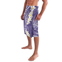 Violet Polynesian Tribal Frangipani Tropical Vibe Lavalava