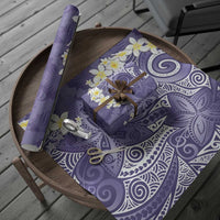 Violet Polynesian Tribal Frangipani Tropical Vibe Wrapping Paper - Polynesian Pride