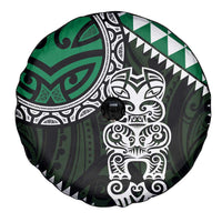 Green Aotearoa Niho Taniwha Spare Tire Cover Maori Mythology Tooth - Taniko Motifs