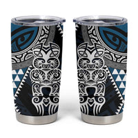 Blue Aotearoa Niho Taniwha Tumbler Cup Maori Mythology Tooth - Taniko Motifs
