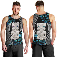 Aotearoa Taniko Paua Shell With Hei Tiki Men Tank Top