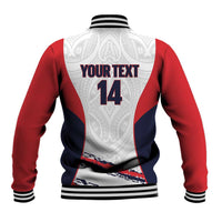 AS Venus Tahiti Football Custom Baseball Jacket Go Champions Polynesian Pattern