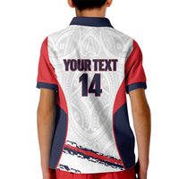 AS Venus Tahiti Football Custom Kid Polo Shirt Go Champions Polynesian Pattern