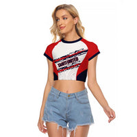 AS Venus Tahiti Football Custom Raglan Cropped T Shirt Go Champions Polynesian Pattern