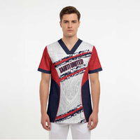 AS Venus Tahiti Football Custom Scrub Top Go Champions Polynesian Pattern