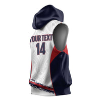 AS Venus Tahiti Football Custom Sleeveless Hoodie Go Champions Polynesian Pattern