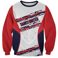 AS Venus Tahiti Football Custom Sweatshirt Go Champions Polynesian Pattern