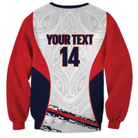 AS Venus Tahiti Football Custom Sweatshirt Go Champions Polynesian Pattern