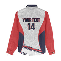 AS Venus Tahiti Football Custom Women Casual Shirt Go Champions Polynesian Pattern