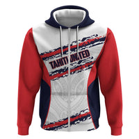 AS Venus Tahiti Football Custom Zip Hoodie Go Champions Polynesian Pattern