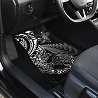 New Zealand Lizard Car Mats Silver Fern Aotearoa Maori