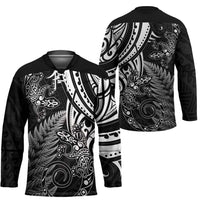 New Zealand Lizard Hockey Jersey Silver Fern Aotearoa Maori LT14 - Polynesian Pride