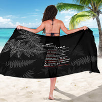 Custom New Zealand Haka Rugby Sarong 2024 Pacific Go Black Silver Fern