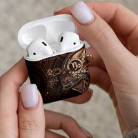 Personalised Polynesia Zodiac Capricorn AirPods Case Galaxy Polynesian Pattern Chest Tattoo Style