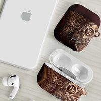 Personalised Polynesia Zodiac Capricorn AirPods Case Galaxy Polynesian Pattern Chest Tattoo Style