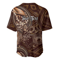 Personalised Polynesia Zodiac Capricorn Baseball Jersey Galaxy Polynesian Pattern Chest Tattoo Style