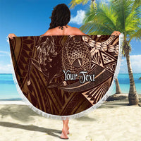 Personalised Polynesia Zodiac Capricorn Beach Blanket Galaxy Polynesian Pattern Chest Tattoo Style