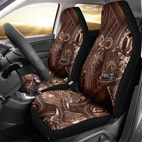 Personalised Polynesia Zodiac Capricorn Car Seat Cover Galaxy Polynesian Pattern Chest Tattoo Style
