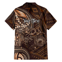 Personalised Polynesia Zodiac Capricorn Family Matching Long Sleeve Bodycon Dress and Hawaiian Shirt Galaxy Polynesian Pattern Chest Tattoo Style LT14 - Polynesian Pride