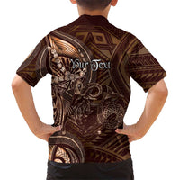 Personalised Polynesia Zodiac Capricorn Family Matching Mermaid Dress and Hawaiian Shirt Galaxy Polynesian Pattern Chest Tattoo Style LT14 - Polynesian Pride
