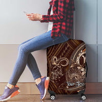 Personalised Polynesia Zodiac Capricorn Luggage Cover Galaxy Polynesian Pattern Chest Tattoo Style LT14 - Polynesian Pride