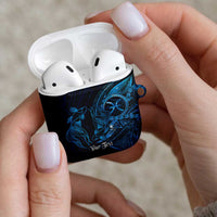 Personalised Polynesia Zodiac Pisces AirPods Case Galaxy Polynesian Pattern Chest Tattoo Style