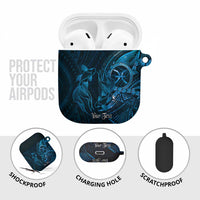 Personalised Polynesia Zodiac Pisces AirPods Case Galaxy Polynesian Pattern Chest Tattoo Style
