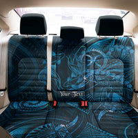 Personalised Polynesia Zodiac Pisces Back Car Seat Cover Galaxy Polynesian Pattern Chest Tattoo Style