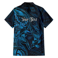 Personalised Polynesia Zodiac Pisces Family Matching Off Shoulder Maxi Dress and Hawaiian Shirt Galaxy Polynesian Pattern Chest Tattoo Style LT14 - Polynesian Pride