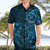 Personalised Polynesia Zodiac Pisces Hawaiian Shirt Galaxy Polynesian Pattern Chest Tattoo Style LT14 - Polynesian Pride