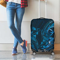 Personalised Polynesia Zodiac Pisces Luggage Cover Galaxy Polynesian Pattern Chest Tattoo Style