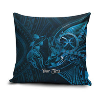 Personalised Polynesia Zodiac Pisces Pillow Cover Galaxy Polynesian Pattern Chest Tattoo Style