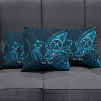 Personalised Polynesia Zodiac Pisces Pillow Cover Galaxy Polynesian Pattern Chest Tattoo Style
