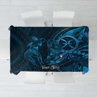 Personalised Polynesia Zodiac Pisces Tablecloth Galaxy Polynesian Pattern Chest Tattoo Style