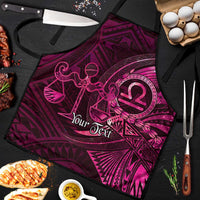 Personalised Polynesia Zodiac Libra Apron Galaxy Polynesian Pattern Chest Tattoo Style
