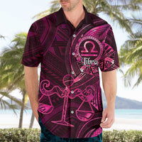Personalised Polynesia Zodiac Libra Hawaiian Shirt Galaxy Polynesian Pattern Chest Tattoo Style LT14 - Polynesian Pride