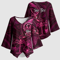 Personalised Polynesia Zodiac Libra Kimono Sleeve Blouse Galaxy Polynesian Pattern Chest Tattoo Style LT14 - Polynesian Pride