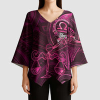 Personalised Polynesia Zodiac Libra Kimono Sleeve Blouse Galaxy Polynesian Pattern Chest Tattoo Style LT14 - Polynesian Pride