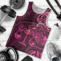 Personalised Polynesia Zodiac Libra Men Tank Top Galaxy Polynesian Pattern Chest Tattoo Style LT14 - Polynesian Pride
