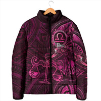 Personalised Polynesia Zodiac Libra Padded Jacket Galaxy Polynesian Pattern Chest Tattoo Style LT14 - Polynesian Pride