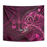 Personalised Polynesia Zodiac Libra Tapestry Galaxy Polynesian Pattern Chest Tattoo Style