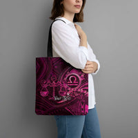Personalised Polynesia Zodiac Libra Tote Bag Galaxy Polynesian Pattern Chest Tattoo Style