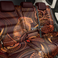 Personalised Polynesia Zodiac Leo Back Car Seat Cover Galaxy Polynesian Pattern Chest Tattoo Style