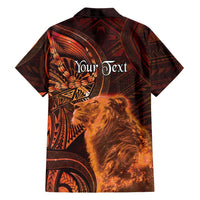Personalised Polynesia Zodiac Leo Family Matching Tank Maxi Dress and Hawaiian Shirt Galaxy Polynesian Pattern Chest Tattoo Style