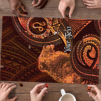 Personalised Polynesia Zodiac Leo Puzzle Galaxy Polynesian Pattern Chest Tattoo Style LT14 - Polynesian Pride