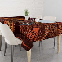 Personalised Polynesia Zodiac Leo Tablecloth Galaxy Polynesian Pattern Chest Tattoo Style