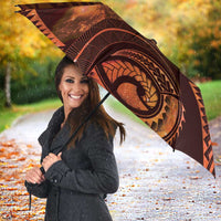 Personalised Polynesia Zodiac Leo Umbrella Galaxy Polynesian Pattern Chest Tattoo Style