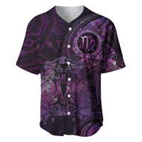 Personalised Polynesia Zodiac Virgo Baseball Jersey Galaxy Polynesian Pattern Chest Tattoo Style