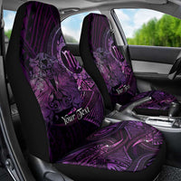 Personalised Polynesia Zodiac Virgo Car Seat Cover Galaxy Polynesian Pattern Chest Tattoo Style